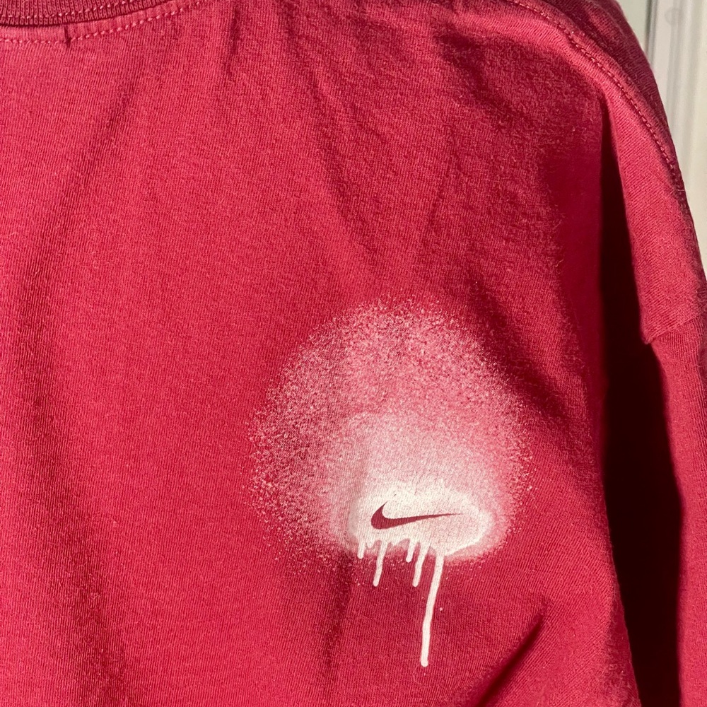 XL Vintage Y2K Nike Just‎ Do It T-Shirt Red Double Sided Friends TV - Picture 5 of 8